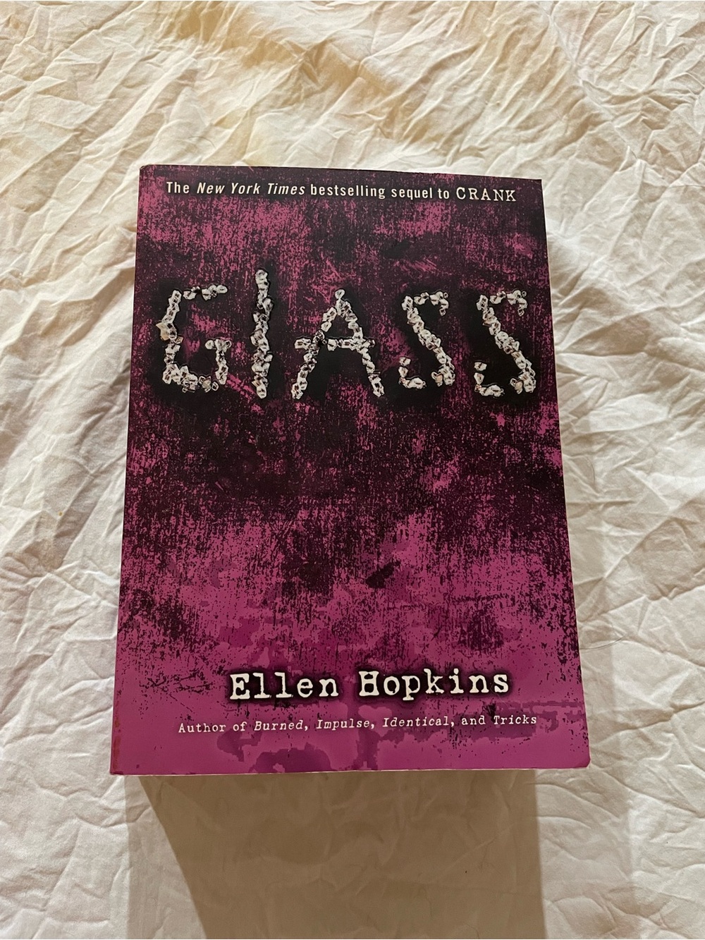 Glass by Ellen Hopkins Paperback in Deep Magenta